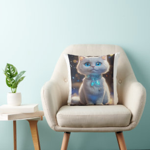 Whimsical Dragon Watercolor Pillow Kissen