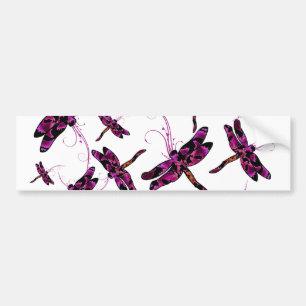 Whimsical Dragonflies Autoaufkleber