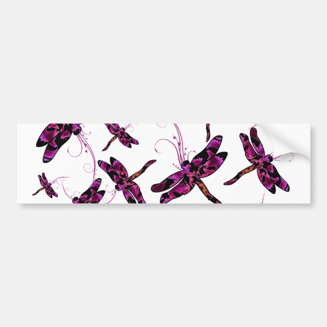Whimsical Dragonflies Autoaufkleber (Vorne)
