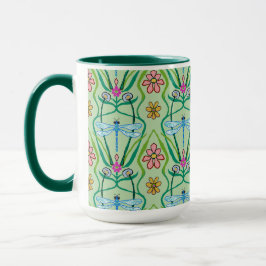 Whimsical Dragonflies Big Tasse