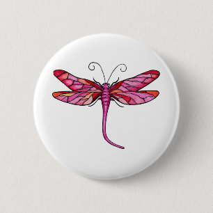 Whimsical Dragonflies Button