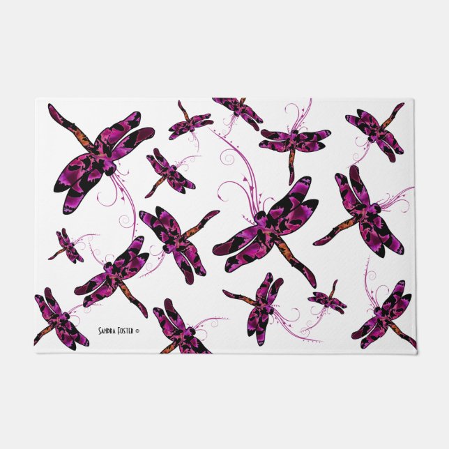 Whimsical Dragonflies Fußmatte (Vorderseite)