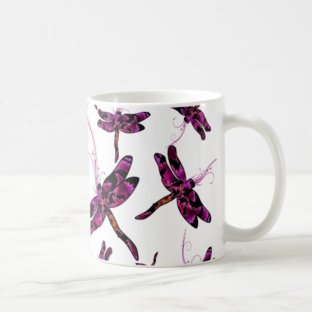 Whimsical Dragonflies Kaffeetasse (Rechts)