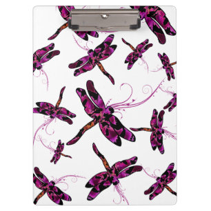 Whimsical Dragonflies Klemmbrett