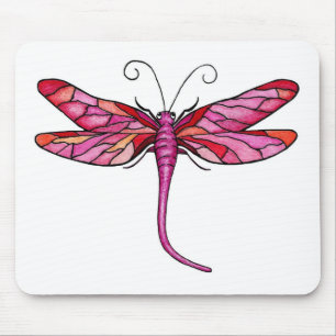 Whimsical Dragonflies Mousepad
