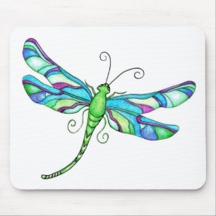 Whimsical Dragonflies Mousepad