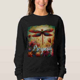 Whimsical Dragonfly Abstrakter Wohlstand Sweatshirt