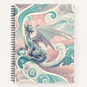 Whimsical Drakes: Pastel Dragon Fantasy Notizbuch