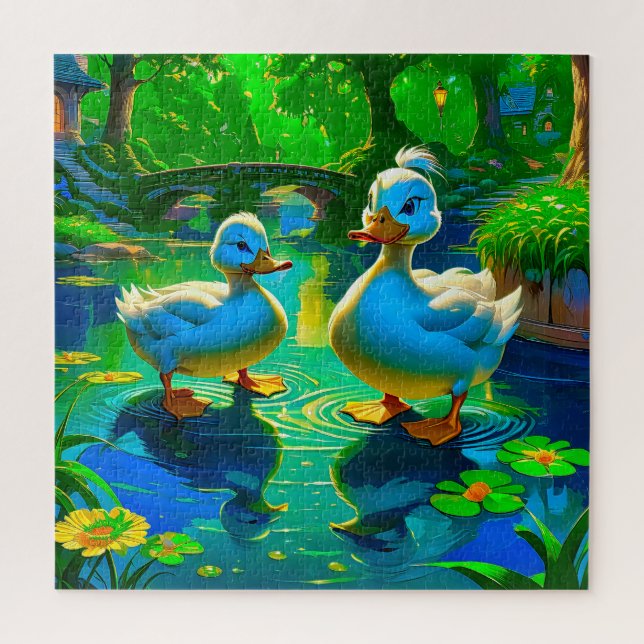 Whimsical Duck Pond (Vertikal)