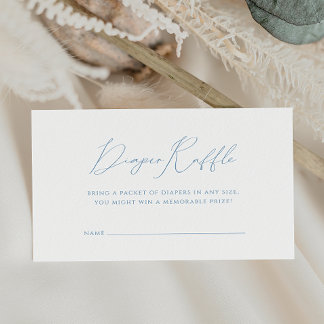 Whimsical Dusty Blue Baby Dusche Windeln Windeln R Begleitkarte