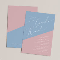 Whimsical Dusty Blue/Rose Baby Gender Reveal