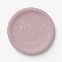 Whimsical Dusty Rose Es ist ein Mädchen! Babyparty