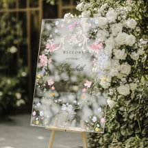 Whimsical Elegant Rococo Floral Crest Wedding