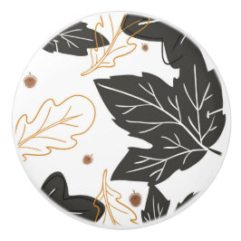 Whimsical Elegante Herbst Herbstlaub Acorns Keramikknauf