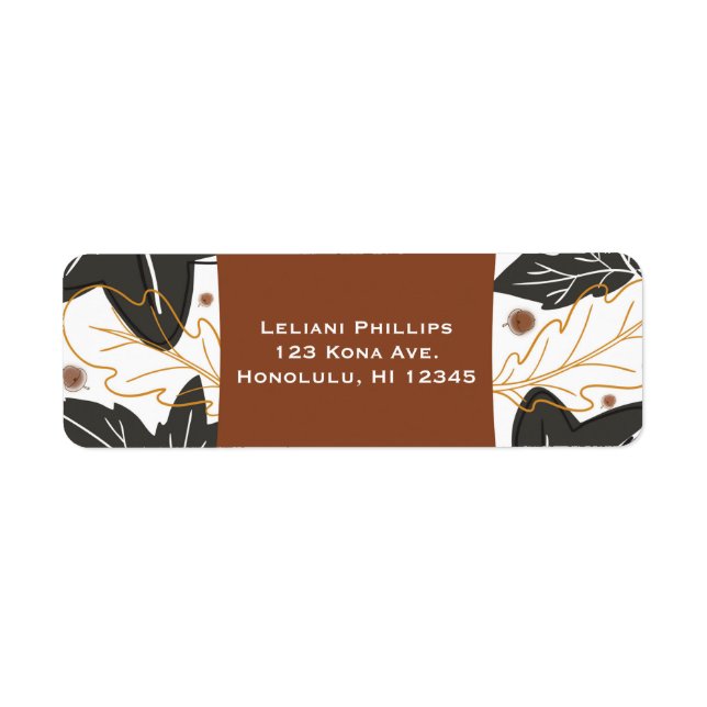 Whimsical Elegante Herbst Herbstlaub Einladung (Vorne)