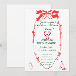 Whimsical Elegante Weihnachtsdusche Party Einladung