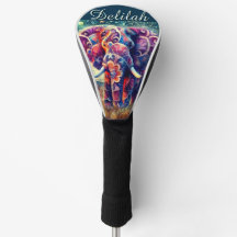 Whimsical Elephant Night Stars Moon Personalisiert