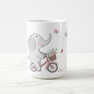 Whimsical Elephant Ride Bike - Kids Animal Design Kaffeetasse