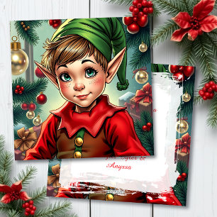 Whimsical Elf Personalisiertes Weihnachten