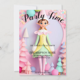 Whimsical Elf Weihnachtsfeier Einladung