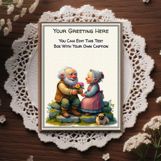 Whimsical Everyday Sentiment Storybook Art Postkarte