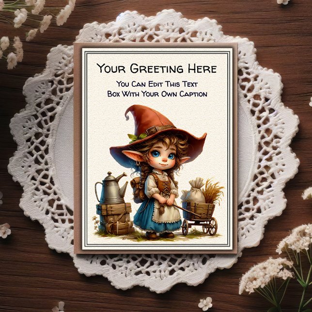 Whimsical Everyday Sentiment Storybook Art   Postkarte (Von Creator hochgeladen)