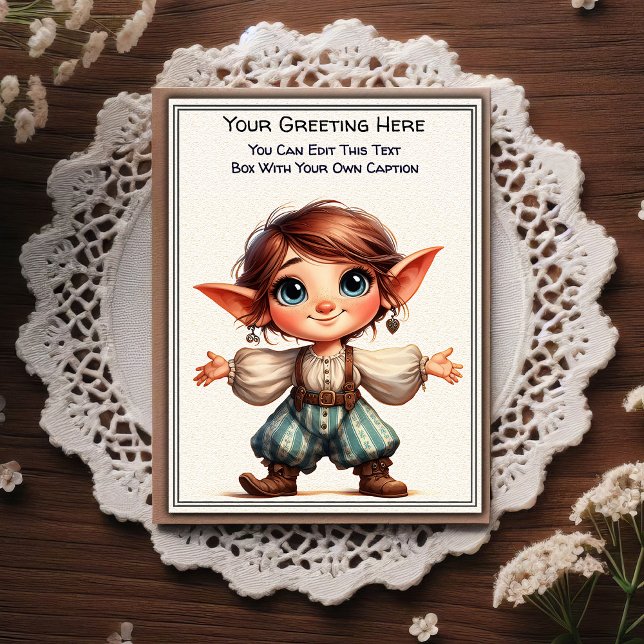 Whimsical Everyday Sentiment Storybook Art   Postkarte (Von Creator hochgeladen)