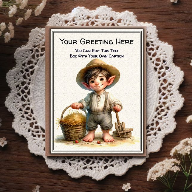 Whimsical Everyday Sentiment Storybook Art   Postkarte (Von Creator hochgeladen)