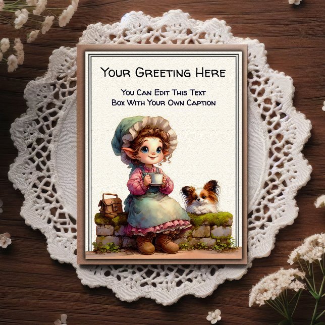 Whimsical Everyday Sentiment Vintage Art Postcard Postkarte (Von Creator hochgeladen)