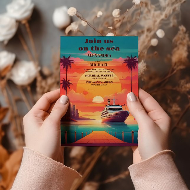 Whimsical exotic Jamaikanische Hochzeit Einladung (Von Creator hochgeladen)