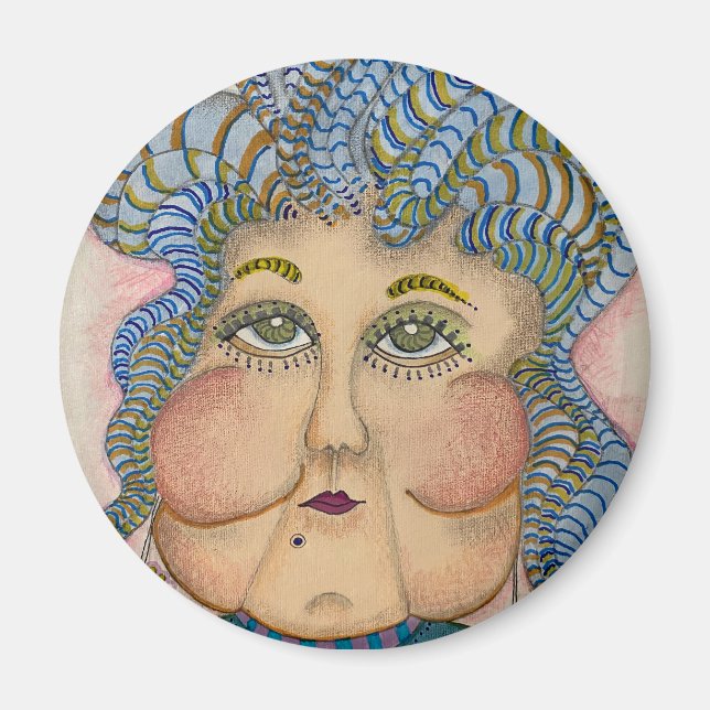 Whimsical Face Magnet (Vorne)