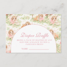 Whimsical Fairy Baby Shower Diapper Raffle