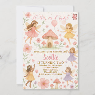 Whimsical Fairy Birthday Einladung