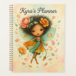 Whimsical Fairy Floral Watercolor Planner Planer