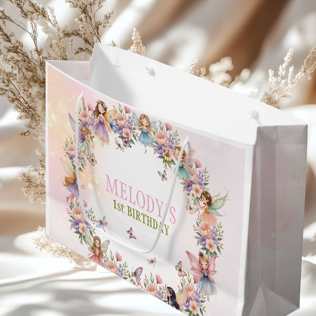 Whimsical fairy garden 1st birthday  große geschenktüte (Von Creator hochgeladen)