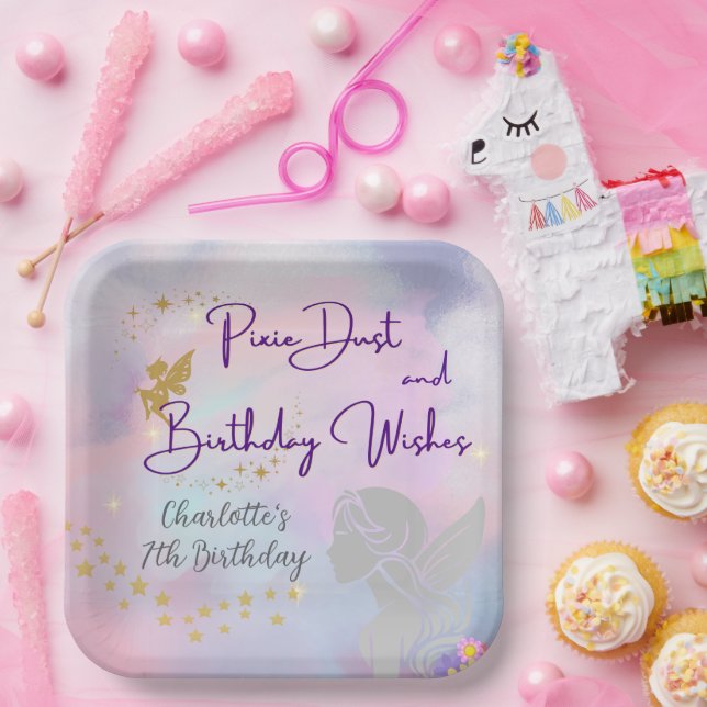 Whimsical Fairy Girl Pappteller (Party)