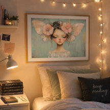 Whimsical Fairy mit Pastel Floral Butterfly Flügel