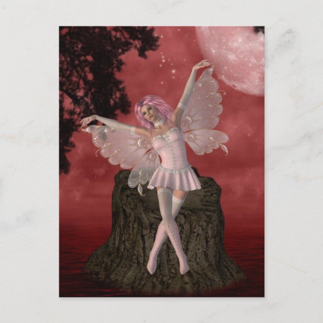 Whimsical Fairy Postcard Postkarte (Vorderseite)