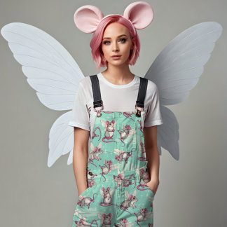 Whimsical Fairy Rats - blau Stoff