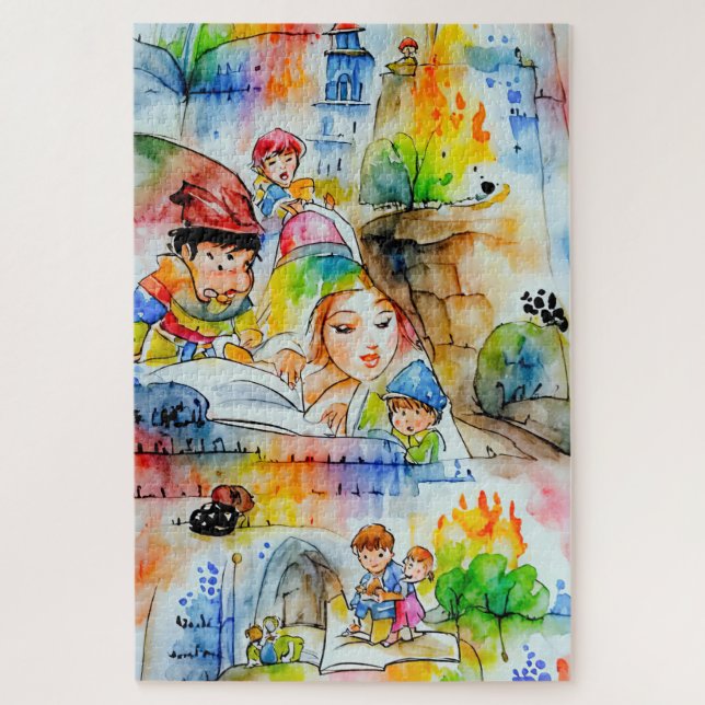 Whimsical Fairy Tale Illustration (Vertikal)