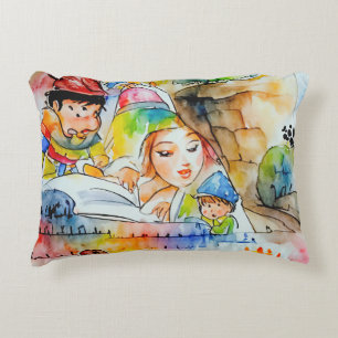 Whimsical Fairy Tale Illustration Dekokissen