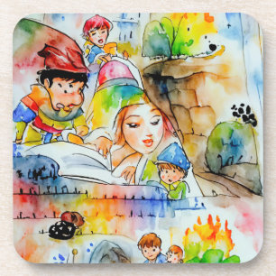 Whimsical Fairy Tale Illustration Getränkeuntersetzer
