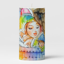 Whimsical Fairy Tale Illustration Stumpenkerze