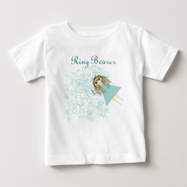 Whimsical Fairy Wedding Party T-Schreits Baby T-shirt (Vorderseite)