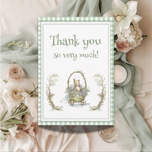 Whimsical Fairytale Animal Flat Danke Karte