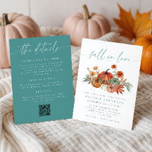 Whimsical Fall Kürbis Hochzeitsdusche