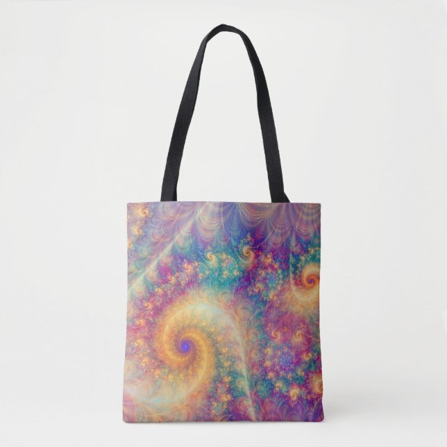 Whimsical Fantasy Abstract Fractal Vortex Art Tasche (Vorderseite)