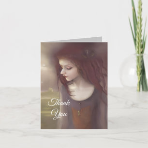 Whimsical Fantasy Little Fairy Dankeskarte