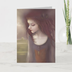 Whimsical Fantasy Little Fairy Dankeskarte