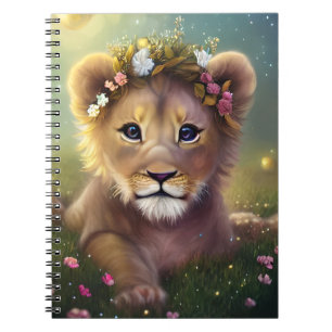 Whimsical Fantasy Niedliche Kawaii-Babylionenkuppe Notizblock